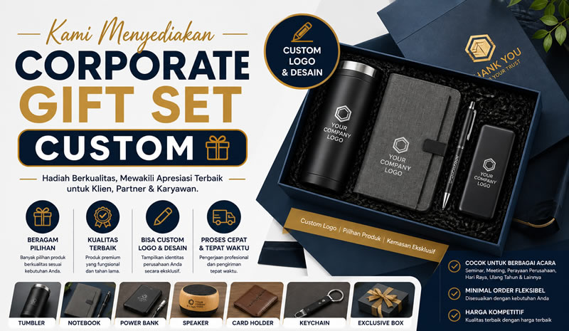 Kami Menyediakan Corporate Gift Set Custom
