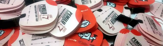 Cetak Kipas Tangan Bahan Plastik PVC