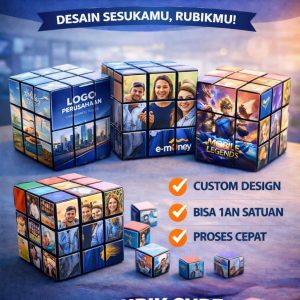 Cetak Rubik Cube Custom UV Printing