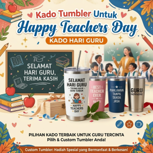Kado Tumbler Untuk Happy Teachers Day - Kado Hari Guru