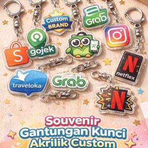 Souvenir Gantungan Kunci Akrilik Custom