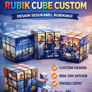 Cetak Rubik Cube Custom UV Printing