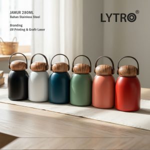Tumbler Stainless Custom UV Printing & Grafir – Jamur 280ML