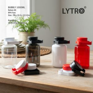 Botol Minum Plastik Custom Untuk Souvenir – Bubbly 1000ML