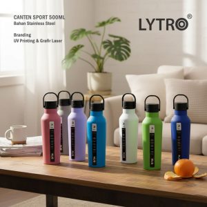 Tumbler Stainless Custom UV Printing & Grafir – Canten Sport 500ML