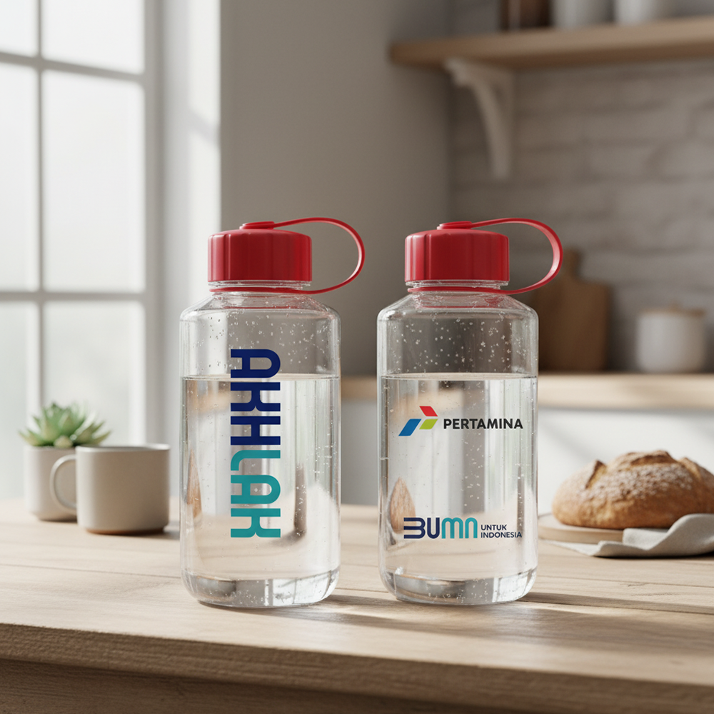 Botol Minum Plastik Custom Untuk Souvenir - Dundee 1000ML