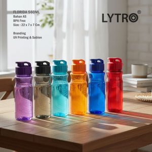 Botol Minum Plastik Custom Untuk Souvenir – Florida 560ML