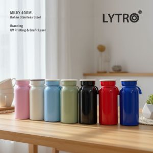 Tumbler Stainless Custom UV Printing & Grafir – Milky 400ML