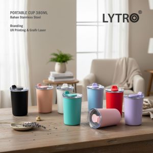 Tumbler Stainless Custom UV Printing & Grafir – Portable Cup 380ML