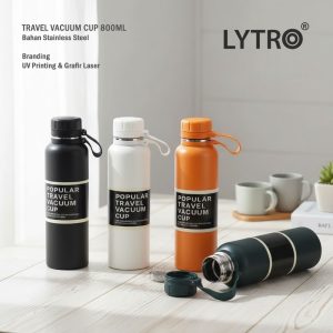 Tumbler Stainless Custom UV Printing & Grafir – Travel Vacuum Cup 800ML