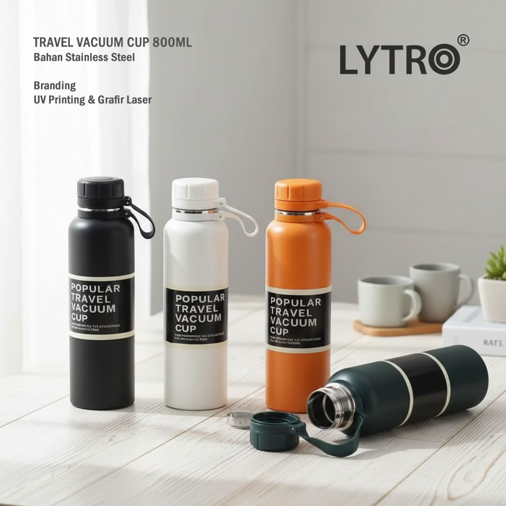 Tumbler Stainless Custom UV Printing & Grafir – Travel Vacuum Cup 800ML