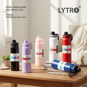 Tumbler Stainless Custom UV Printing & Grafir – Sport Jumbo 800ML